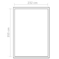 Подсилена алуминиева оранжерия с опорна рамка 9,025 м²