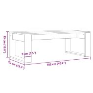 Масичка за Кафе Черен дъб 102 x 50 x 35 см Инженерно дърво