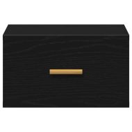 Стенен шкаф за нощно шкафче Черен дъб 35 x 35 x 20 см