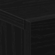 Стенен шкаф за нощно шкафче Черен дъб 35 x 35 x 20 см