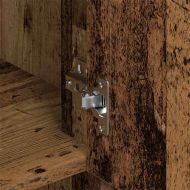 Стенен шкаф с рафт Старо дърво 80 x 33 x 80 см Инженерно дърво