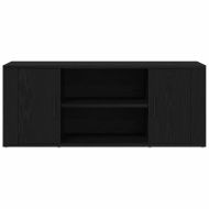 ТВ шкаф Черен дъб 100 x 35 x 40 см Инженерно дърво