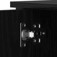 ТВ шкаф Черен дъб 80 x 40 x 50 cm Инженерно дърво