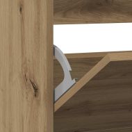 Шкаф за обувки Димян дъб 80 x 21 x 87,5 cm Инженерно дърво