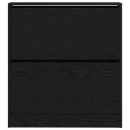 Шкаф за обувки Черния дъб 80 x 21 x 87,5 cm Инженерно дърво