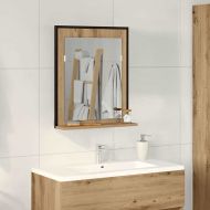 Огледало дъб артизан 50 x 12 x 60 см Стъкло и инжектирано дърво