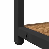 Огледален шкаф за баня с рафт Старо дърво 60 x 16 x 60 см