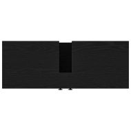 Шкаф за мивка в баня Черен дъб 80 x 30 x 60 cm Инженерно дърво