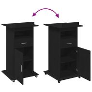 Подиум с чекмедже Черен дъб 55 x 55 x 107 cm Инженерно дърво