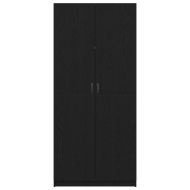 Гардероб с врата Черния дъб 90 x 52 x 200 см Инженерно дърво