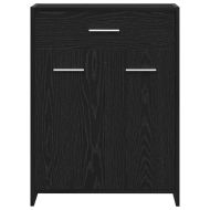 Шкаф за баня с врата Черния дъб 60 x 33 x 80 см Инженерно дърво