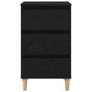 Нощен шкаф с чекмедже Черен дъб 40 x 35 x 69 см Инженерно дърво