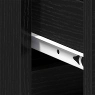 Нощен шкаф с чекмедже Черен дъб 40 x 35 x 69 см Инженерно дърво