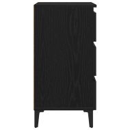 Нощен шкаф с чекмедже Черен дъб 40 x 35 x 69 см Инженерно дърво