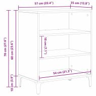 Служебен шкаф Черния дъб 57 x 35 x 70 см Инженерно дърво