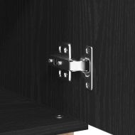 Служебен шкаф Черно 60 x 35 x 70 cm Инженерно дърво