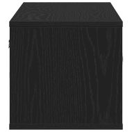 Стенен рафт с рафт Черния дъб 140 x 41 x 75 см Инженерно дърво