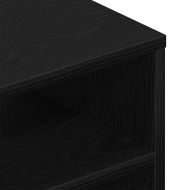 Стенен рафт с рафт Черния дъб 140 x 41 x 75 см Инженерно дърво