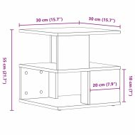 Странична маса Старо дърво 30 x 30 x 55 см Инженерно дърво