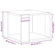 Масичка за кафе Черния дъб 40 x 40 x 30 cm Инженерно дърво