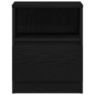 Нощен шкаф с чекмедже Черен дъб 40 x 40 x 50 cm Инженерно дърво