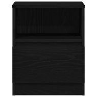 Нощен шкаф 2 pcs Черен дъб 40 x 40 x 50 cm Инженерно дърво