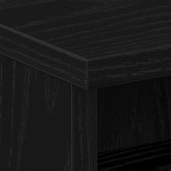 Нощен шкаф 2 pcs Черен дъб 40 x 40 x 50 cm Инженерно дърво