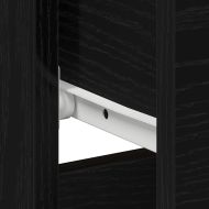 Нощен шкаф 2 pcs Черен дъб 40 x 40 x 50 cm Инженерно дърво