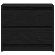 Нощен шкаф Черен дъб 50 x 40 x 43.5 см Инженерно дърво