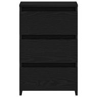 Нощен шкаф Черен дъб 40 x 35 x 62.5 см Инженерно дърво