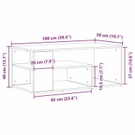 Масичка за кафе Черния дъб 100 x 50 x 40 cm Инженерно дърво