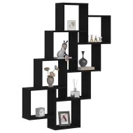 Стенен рафт Черния дъб 90 x 15 x 119,5 см Инженерно дърво