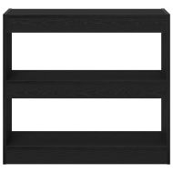 Шкаф за книги 2 pcs Черния дъб 80 x 30 x 72 см Инженерно дърво