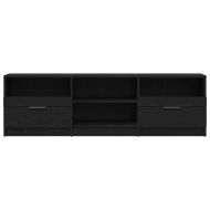 ТВ шкаф Черния дъб 150 x 33,5 x 45 см Инженерно дърво