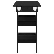 Маса за бар на стената с рафт Черния дъб 102 x 45 x 103,5 см