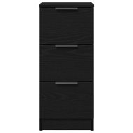 Скейдбордове 2 pcs Черен дъб 30 x 30 x 70 см Инженерно дърво