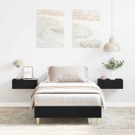 Рамка за легло Черен дъб 75 x 190 cm Инженерно дърво