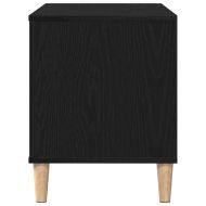 Шкаф за грамофонни плочи с рафт Черния дъб 100 x 38 x 48 см