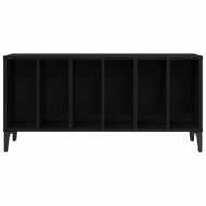 Шкаф за грамофонни плочи с рафт Черния дъб 100 x 38 x 48 см