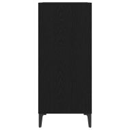 Шкаф за грамофонни плочи с рафт Черния дъб 84,5 x 38 x 89 см