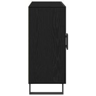 Служебен шкаф Черен дъб 90 x 34 x 80 см Инженерно дърво