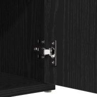 Пейка с място за съхранение с рафт Черния дъб 102 x 32 x 50 cm