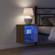 Плаващ рафт с рафт Кафяво 40 x 28,5 x 40 см Инженерно дърво