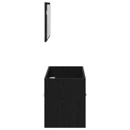 Комплект мебели за баня 2 pcs Черния дъб Инженерно дърво