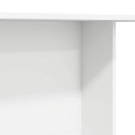 Трапезна маса Бяло 110 x 60 x 75 cm Инженерно дърво