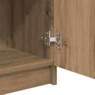 Шкаф за баня с рафт дъб артизан 32 х 34 х 90 см Инженерно дърво