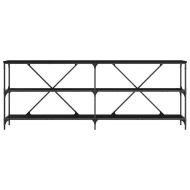 Конзолна маса Черния дъб 200 x 30 x 75 см Инженерно дърво