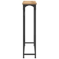 Конзолна маса с рафт Дъб 75 x 19,5 x 75 см Инженерно дърво