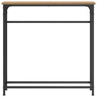Конзолна маса с рафт Дъб 75 x 19,5 x 75 см Инженерно дърво