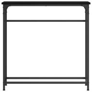 Конзолна маса Черния дъб 75 x 19,5 x 75 см Инженерно дърво